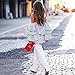 Women's Off the Shoulder Tops Bell Sleeve Ruffles Striped Shirt Blouse