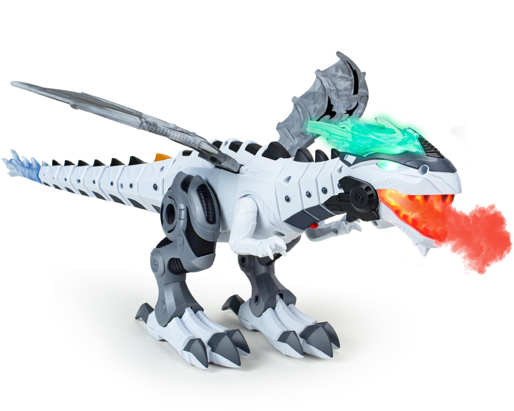 Dinosaur Toys for Boys Kids 3-5, Electric Walking Dinosaurs Robot Toy with Fire Breathing & Mist Spray and Roar Sounds for Toddler Kids 2-4-7 8 9 Years Old Birthday Gifts, Realistic Robot Dragon Toys