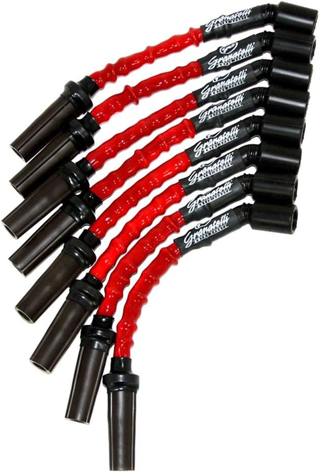 Granatelli Motorsports 28-1545HTR LT1 6.2L V-8 Hi-Perf C-N-P Ignition Wire Connector Kit, w/RED High Temp Silicone Jacketing