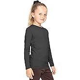 STRETCH IS COMFORT Youth Girls Oh So Soft Long Sleeve Crew Neck Top | Sizes 2-16 | Essential Basics
