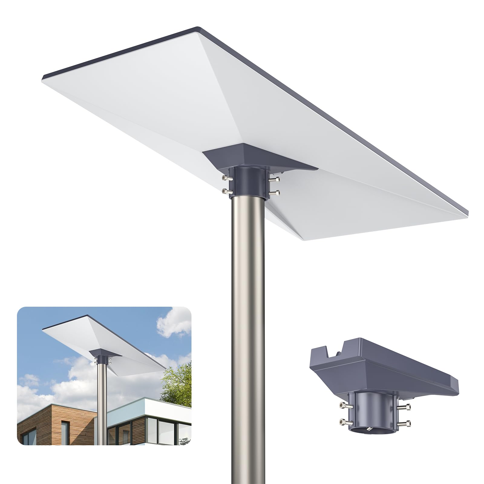 Starlink Gen 3 Pipe Adapter, SURVADV Durable Aluminum Starlink Pole Mount Kit for Starlink Standard (Gen 3/V4) Dishy, Heavy-Duty Starlink Mount Gen 3, Easy Installa, Secure Fit for Outdoor Use