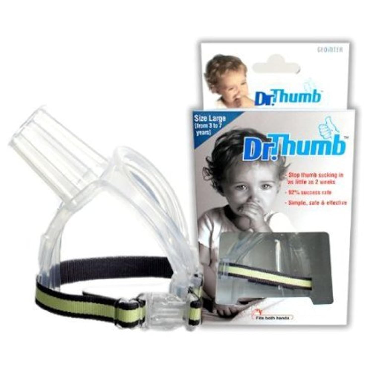 Dr Thumb for Thumb Sucking Prevention and Treatment, Stop Thumb Sucking Today (Large (3-7 years))