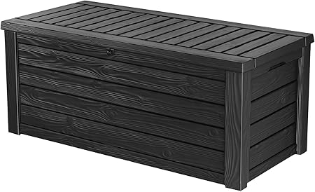 Amazon Com Keter Westwood 150 Gallon Resin Outdoor Storage Deck