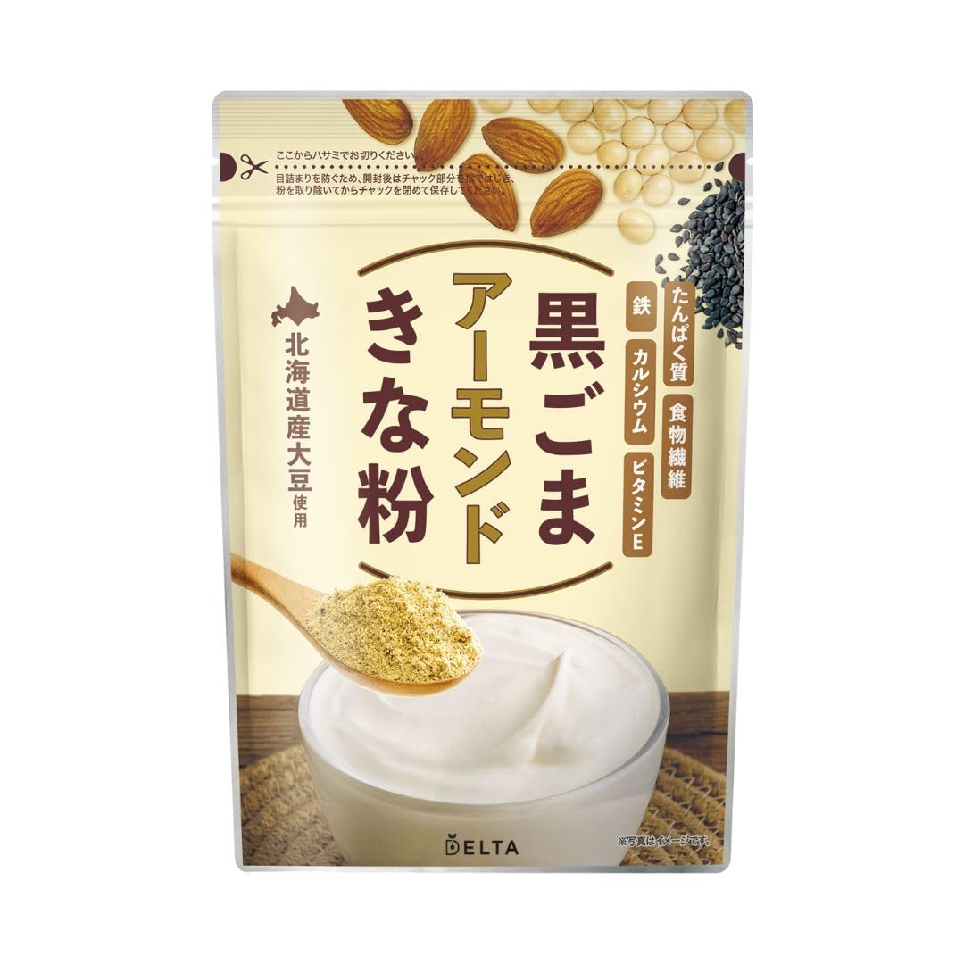 デルタインターナショナル 黒ごまきな粉アーモンド220g商品画像