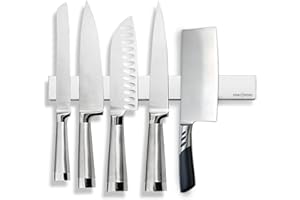 VanlonPro 16 Inch Magnetic Knife Strip, Stainless Steel Knife Magnet Wall Mount, Kitchen Knives Bar, Space-Saving Magnetic Kn