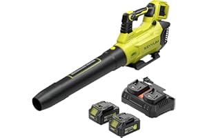 SEYVUM Leaf Blower Cordless 40V - 650CFM 180MPH Brushless Electric Snow Blower with 2 X 5.0Ah Battery & Charger, Blowers for Lawn Care High-Power Variable Speed & Turbine Power Boost, Lightweight