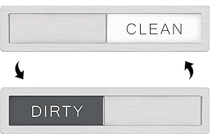 K KITCHENTOUR KitchenTour Dishwasher Magnet Clean Dirty Sign, Premium Stainless Steel Grade 304 Clean Dirty Magnet for Dishwasher, Strong Magnet Non-Scratch Dishwasher Sign Kitchen Decor