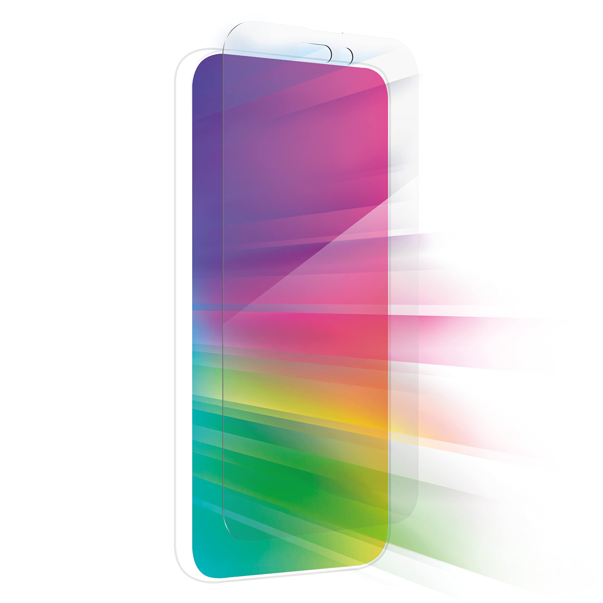 ZAGG InvisibleShield Glass Elite VisionGuard Screen Protector for iPhone 14 Pro Max, Shockproof, Scratch Resistant, Blue-Light, Anti-Microbial, (Clear)
