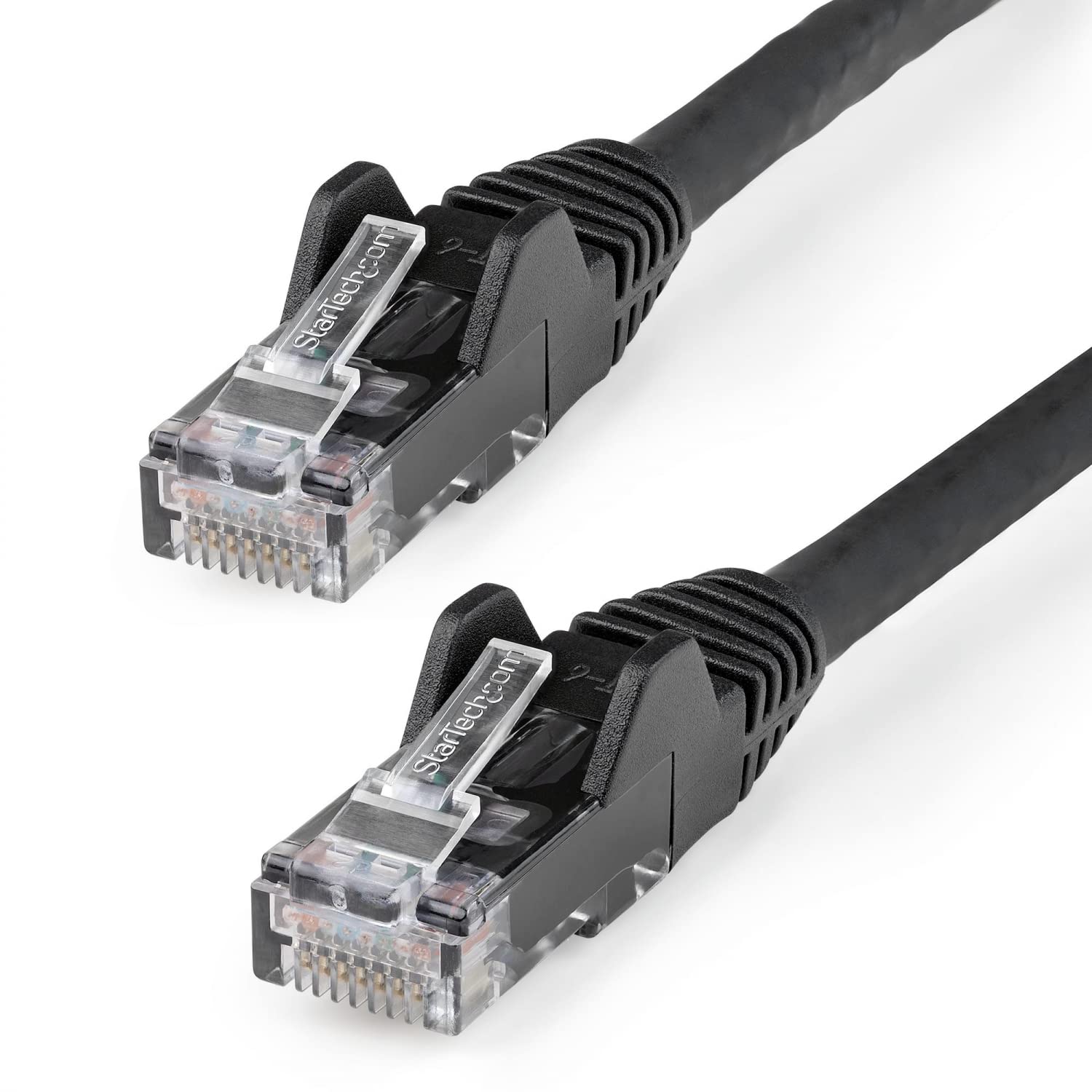 StarTech.com 1m CAT6 Ethernet Cable - LSZH (Low Smoke Zero Halogen) - 10 Gigabit 650MHz 100W PoE RJ45 UTP Network Patch Cord Snagless with Strain Relief - Black, CAT 6, ETL Verified (N6LPATCH1MBK)