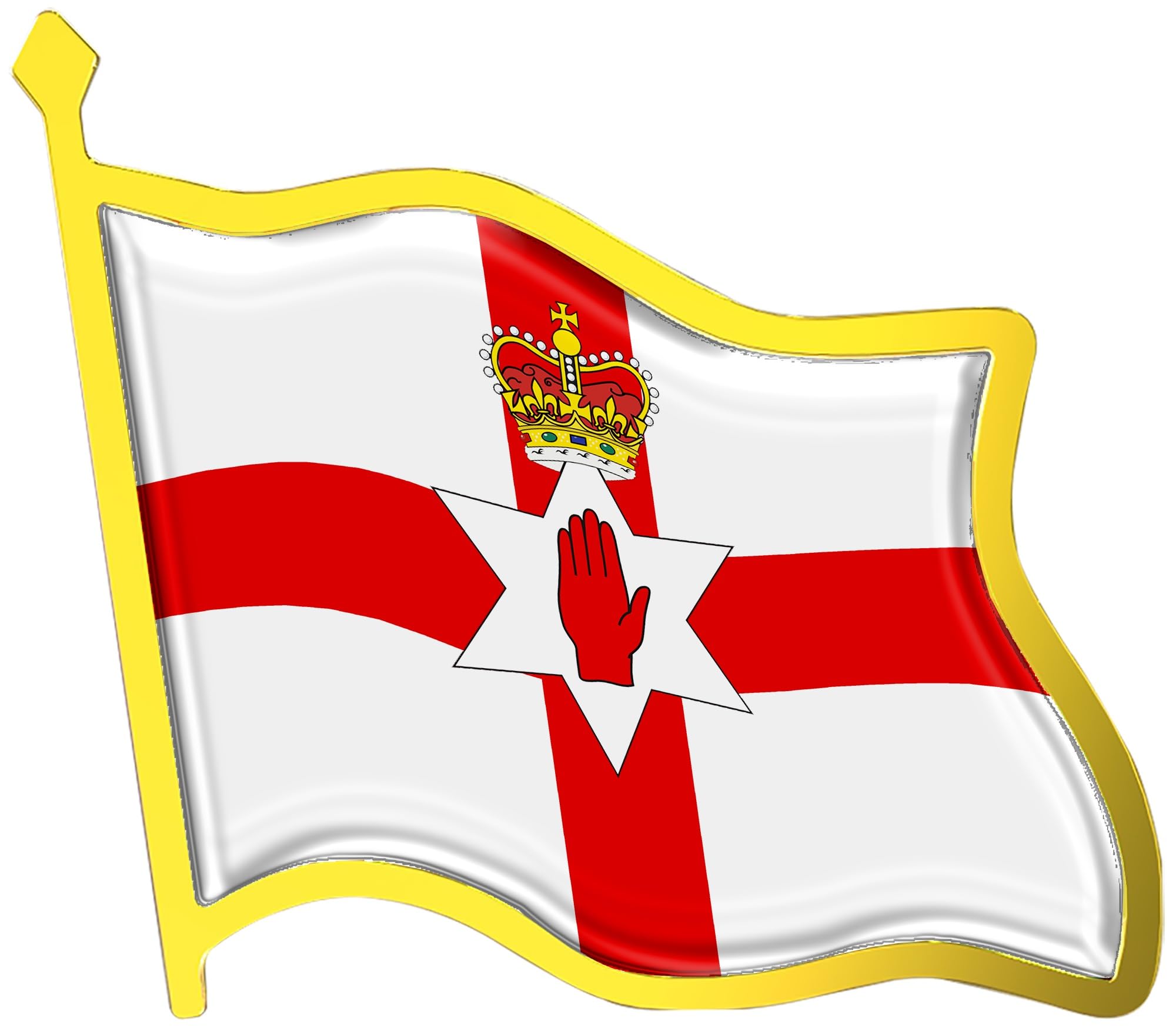Northern Ireland Flag Lapel Pin - Ulster Banner