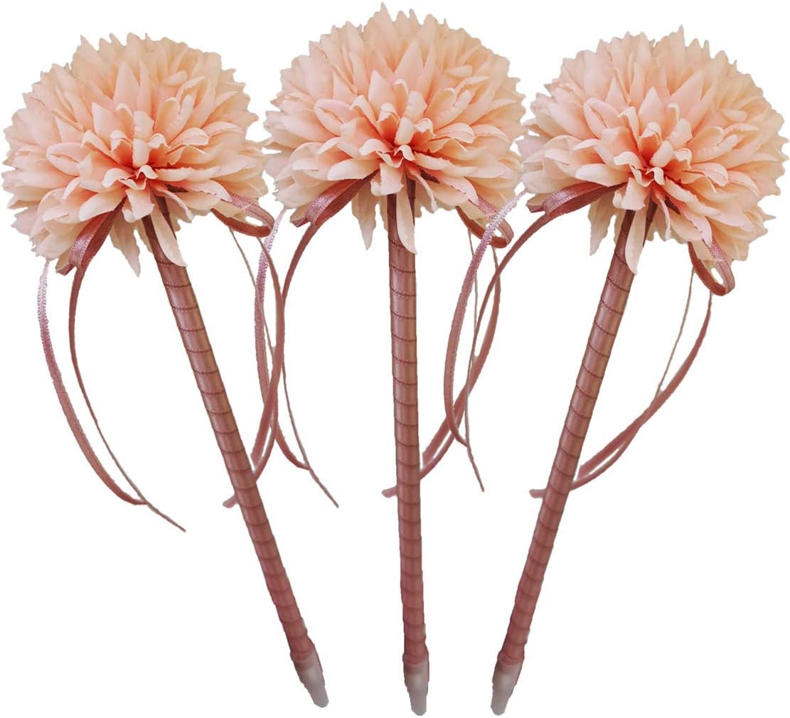 Artificial Flower Pens 3 Pack Silk Hydrangea Flower Top