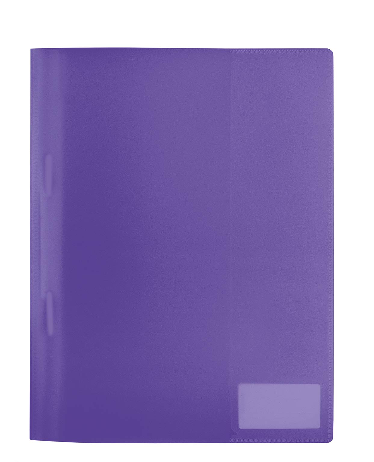 HERMA Project File A4 Translucent, with inscription label, made of wipeable and sturdy plastic, report folder for school, purple