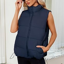 Century Star Nay Blue Puffer Vest for Women's