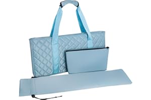 Jongyance Empty Mahjong Bag(Blue) with A Mahjong Tile Bag And A Rack Bag, Mah-jongg Carrying Bag, Mahjong Accessory