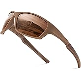 Fanshen Polarized Sunglasses for Men Women, Wrap Around Sunglasses for Mens Womens Cycling Running UV Protection