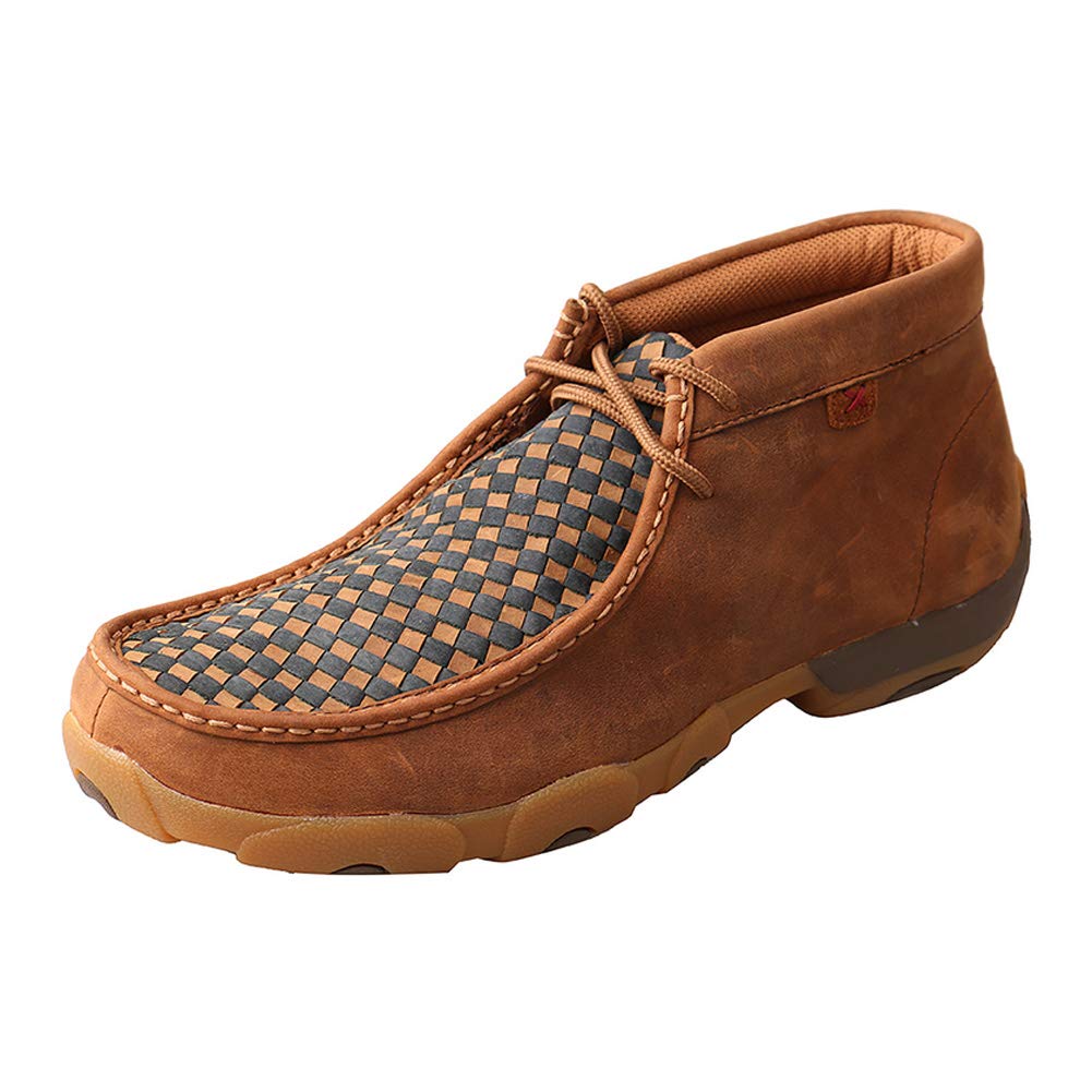 Twisted X Men's Chukka Driving Moc, Oiled Saddle/Blue, 11.5W Image