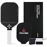 Ailanfei Pickleball Paddles Set,T700 Carbon Fiber Pickle Ball Paddle, Lightweight Rackets for Adults and Teenagers, Includes one Paddle Sleeve, one Cleaning Eraser and Two Pickleball Paddle Bands