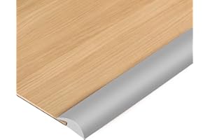 BNELL Carpet & Floor Edging Trim Strip,Self Adhesive-PVC Floor Transition Strip,Thresholds for Doorways with a Height Less Than 3 MM (6.56FT_Grey)