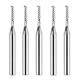 SpeTool 5PCS O Flute Spiral Upcut Router Bit Set