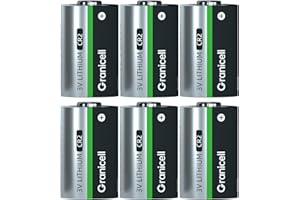 Granicell CR2 3V Lithium Batteries, 6 Pack CR2 Battery【Non-Rechargeable】