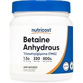 Nutricost Betaine Anhydrous Trimethylglycine (TMG) Powder 500 Grams