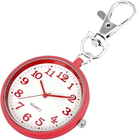 Amazon Co Jp 美しく見えるポケットウォッチ 懐中時計 男の子の女の子のキーホルダーウォッチ魅力的なかわいいキーチェーンジュエリーバッグ キーホルダーぶら下がっている懐中時計若い人ファッションギフト Color Red ホーム キッチン