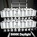 30W LED Corn Light Bulb, Standard E26 Base, 5400 Lumens, 5000K Daylight, IP64 Waterproof Outdoor Indoor Area Lighting, JESLED100 watt led equivalent, Replacement for 100watt Metal Halide HID, CFL, HPS