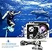FITFORT Action Camera 4K WiFi Ultra HD Waterproof Sport Camera 2 Inch LCD Screen 12MP 170 Degree Wide Angle 2 Rechargeable 1050mAh Batteries Free Travel Bag Include 19 Accessories Kits