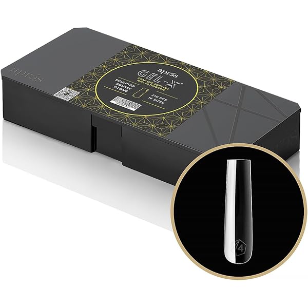 Amazon.com: Aprés Gel-X® Sculpted Square Short Tip Box | 500pc Gel