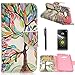 LG G5 Case,LG G5 Flip Case,HKW (TM) Colorful Tree LG G5 PU Leather Magnetic flip Folio Cover Wallet Case with Kickstand for LG G5 Phone case (MA1113)