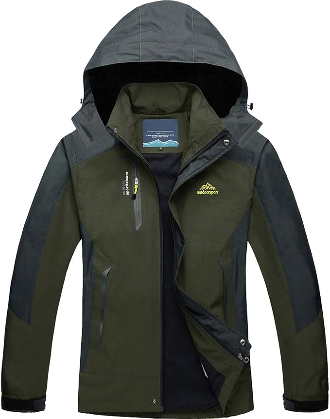Amazon アウトドア マウンテンパーカー 登山ウェア 撥水 スキーウェア 防風 ジャケット バイク 防寒コート 登山服 通気 メンズ グリーン 4xl Jp Xl アウトドア アウトドアジャケット 通販