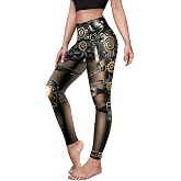 Women Steampunk Retro Leggings Comic Cosplay Punk Print Polyester Gothic Trousers Capris Pants S-4XL Plus Size