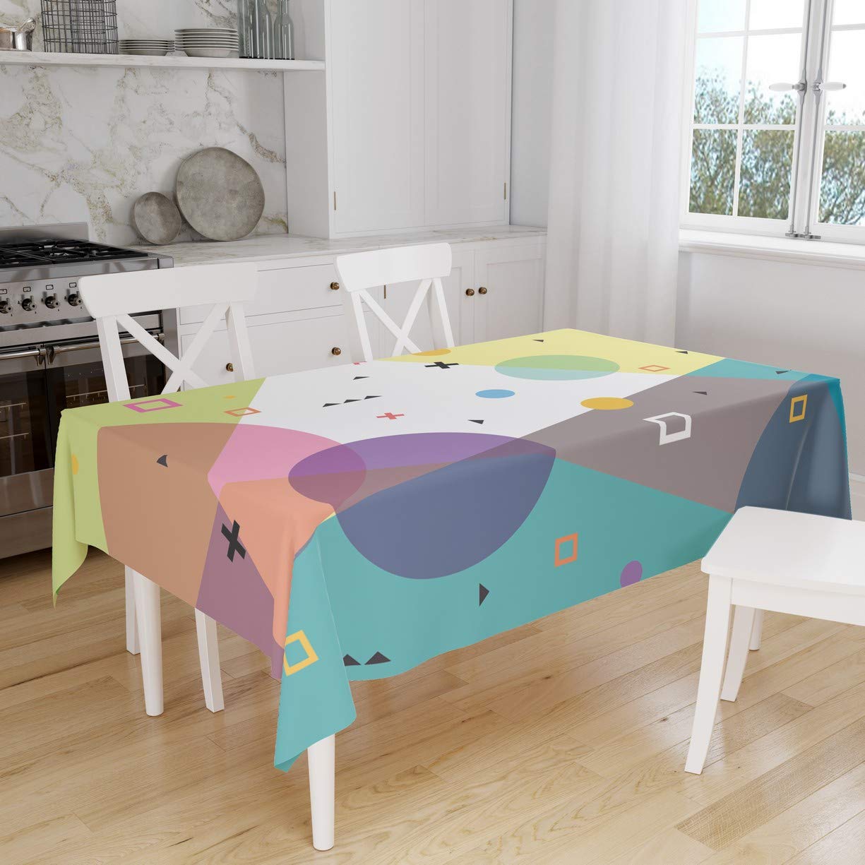 Bonamaison Kitchen Decoration, Tablecloth, 140cm x 160cm - Designed and Manufactured in Turkey