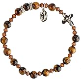 Tiger Eye 6mm Rosary Bracelet