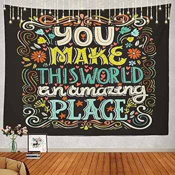 Amazon.com: Funny Motivational Quotes Tapestry Wall Hanging Wall Art