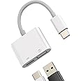 USB A to USBC Adapter(2in1) for Apple iPhone 15 Pro Max Plus Ipad Pro Type C Charger Converter Thunderbolt Charging Cable OTG Adaptador Keyboard Mouse Flash Drive Splitter Compatible for Samsung