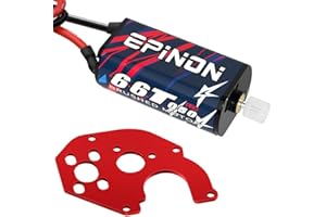 EPINON 050 66T Brushed Motor with Metal Mount for AXIAL SCX24 Motor Bronco C10 JLU Gladiator Deadbolt B17 1/24 Axial SCX24 Upgrade Parts