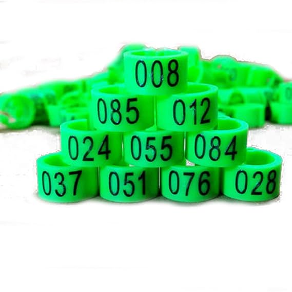 Neue 100 St¨¹ck 8mm 1-100 nummeriert Gefl¨¹gel Beinb?nder Vogel Taube Ente Ringe Clip