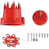 MSD 84335 HEI Distributor Cap and Rotor Kit Red