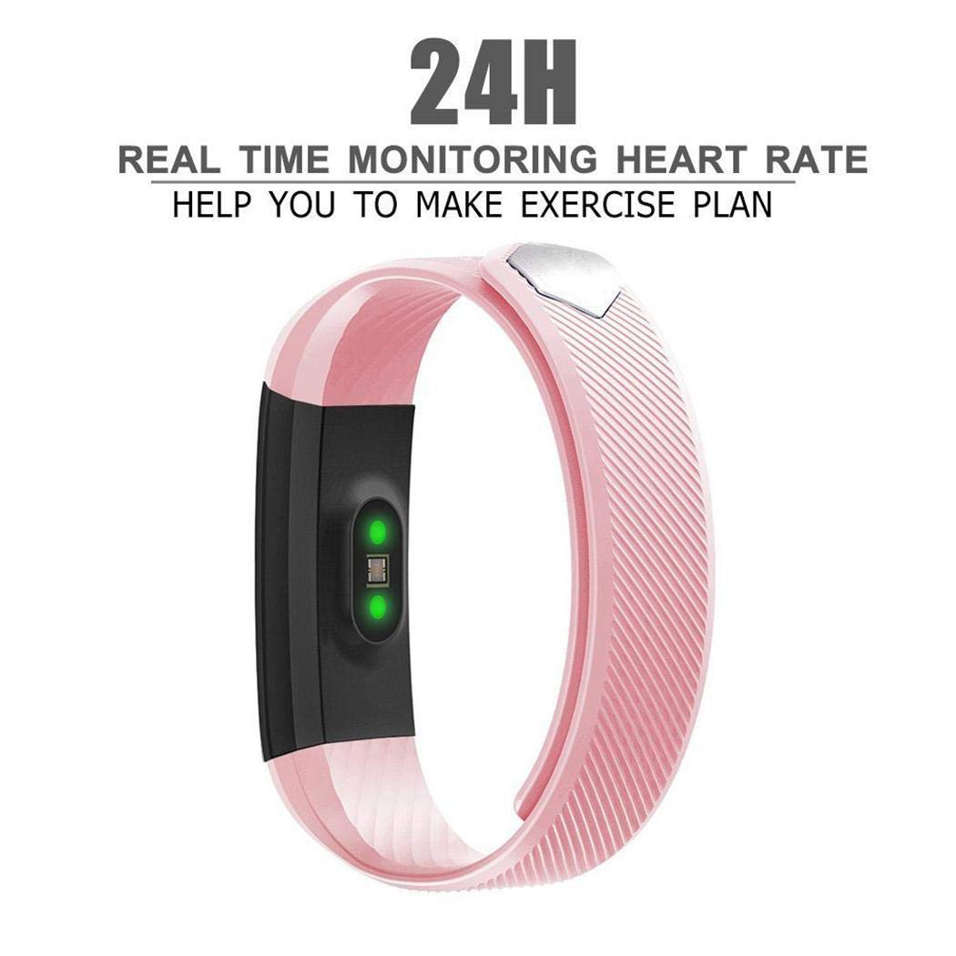 kirken Unisex Smart Watches Waterproof Digital Display Buckle Closure Smart Bracelet Wristband