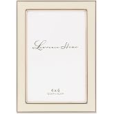 Lawrence Frames Metal Frame, Polished Enamel, Ivory, 4x6