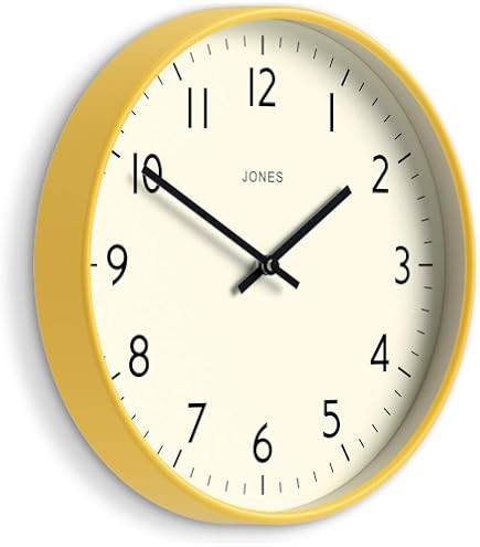 Amazon.com: JONES CLOCKS® Studio wall Clock | Modern Round Style