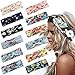 LOLIAS 12 Pack Women Headband Boho Floal Style Criss Twisted Turban Head Wrap Cute Hair Band