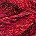 Lion Brand Yarn (3 Pack Tweed Stripes Chunky Yarn Acrylic 100 Percent Soft Mixed Berry Red Yarn for Knitting Crocheting Bulky #5