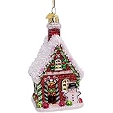 Kurt Adler 4.25-inch Noble Gems™ Gingerbread House Ornament
