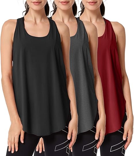 Yvette - Pack de 3 Camisetas de Deporte para Mujer, para Correr ...
