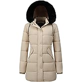 GOLDLADIES Women's Winter Coat Long Waterproof Parka - Warm Snow Jacket for Women,Windproof Winter Jacket for Cold Weather