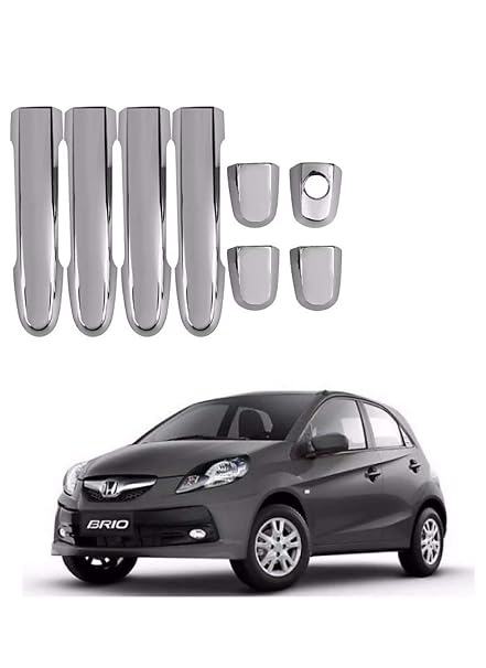 Sdr Car Chrome Plated Door Handle Latch Cover For Honda Brio Set