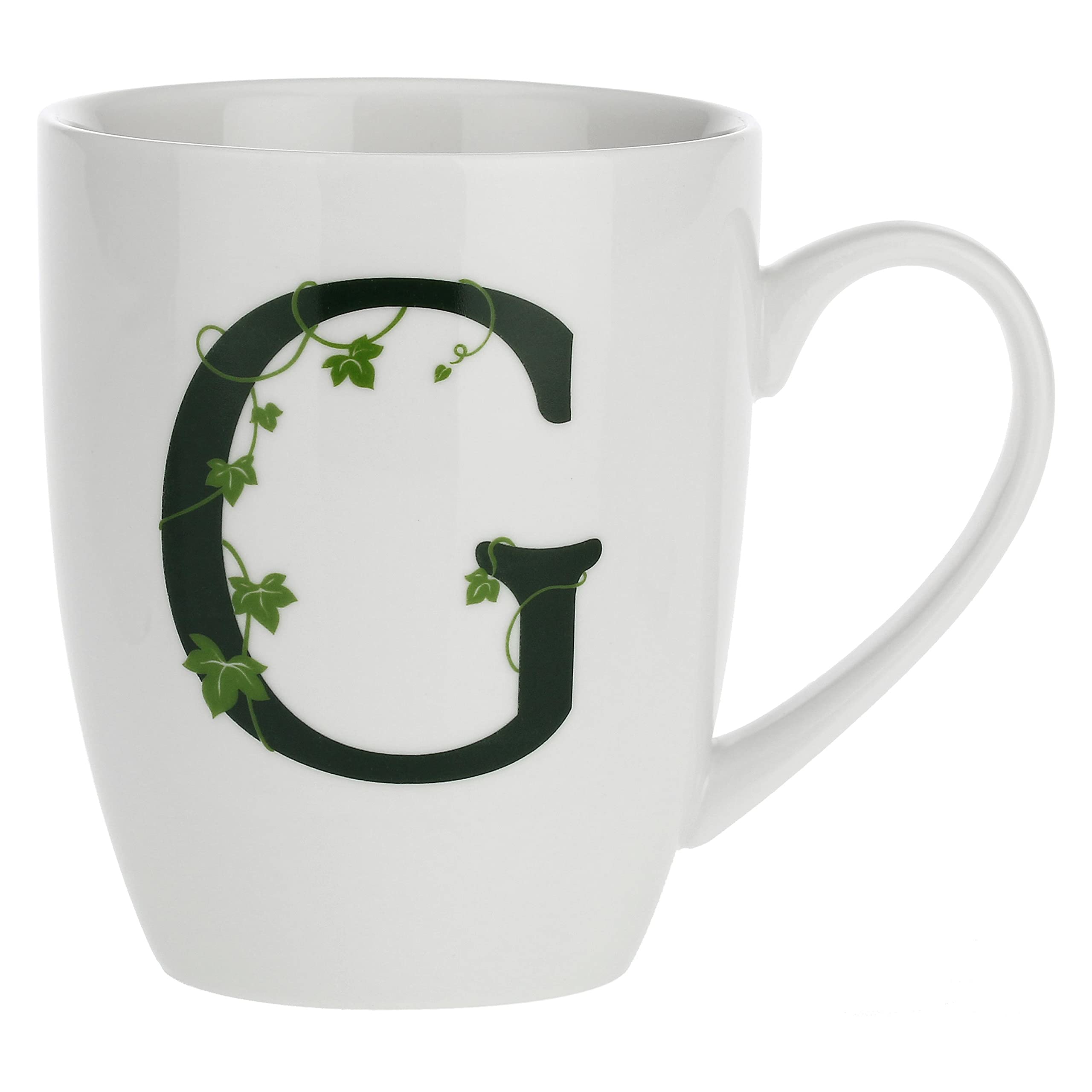 la Porcellana Mug Letter g, White