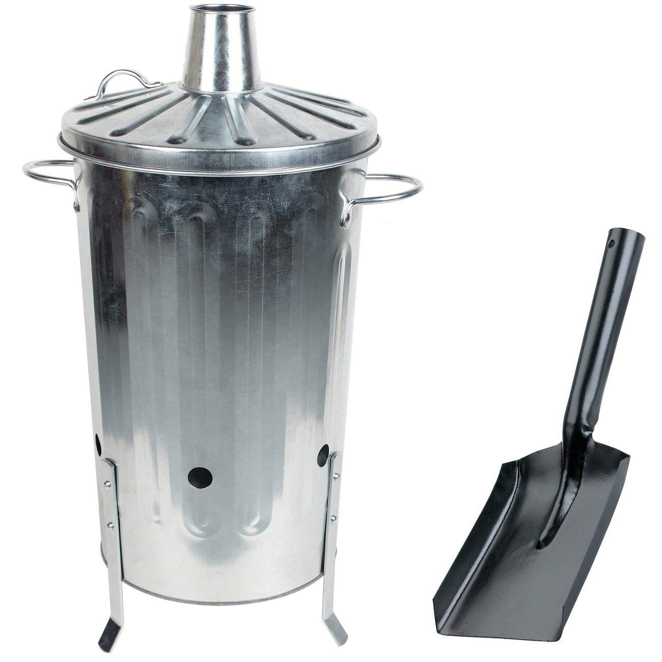 Buy CrazyGadget® 18 Litre 18L Small Garden Galvanised Metal Incinerator